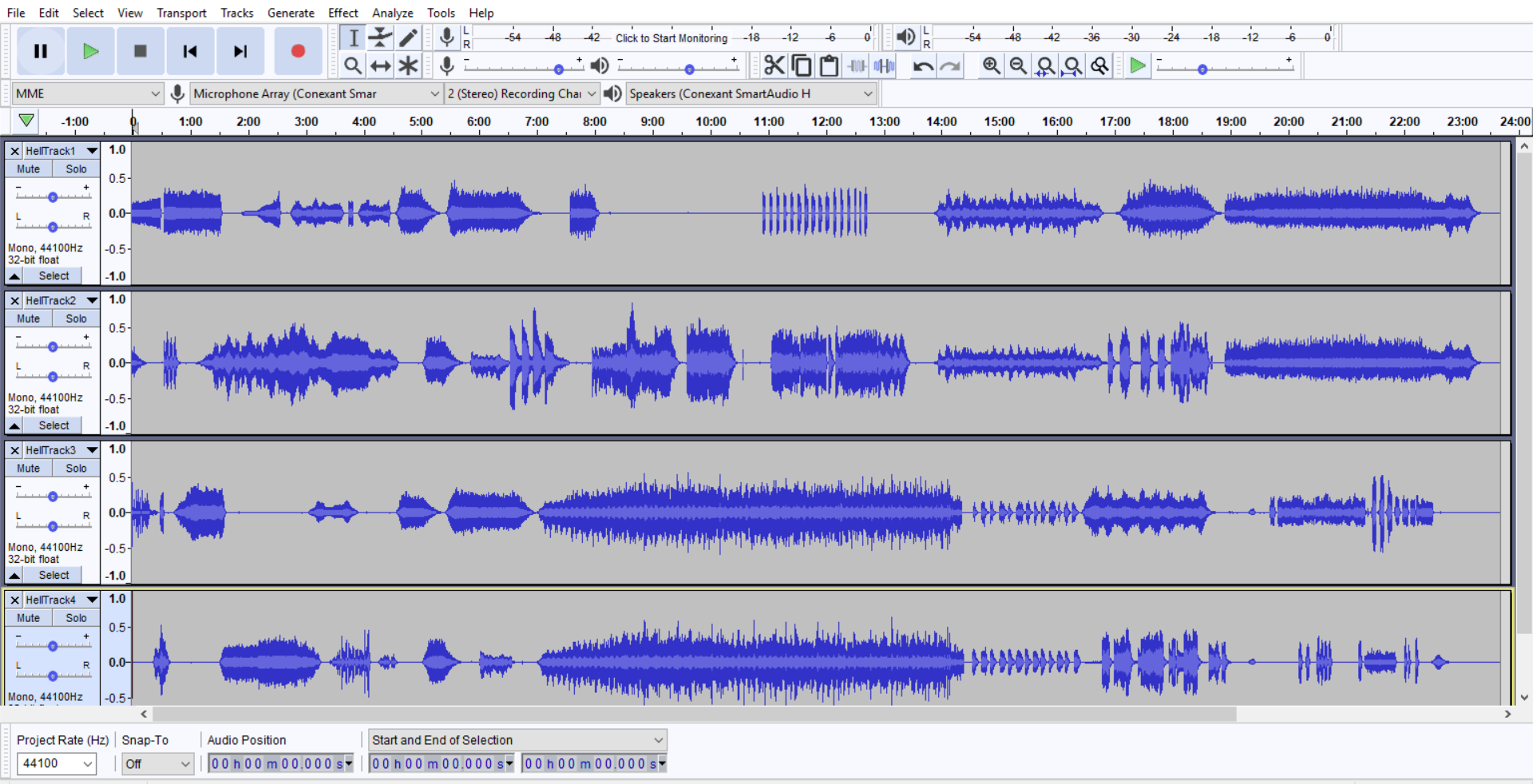 Hell Audacity Screenshot